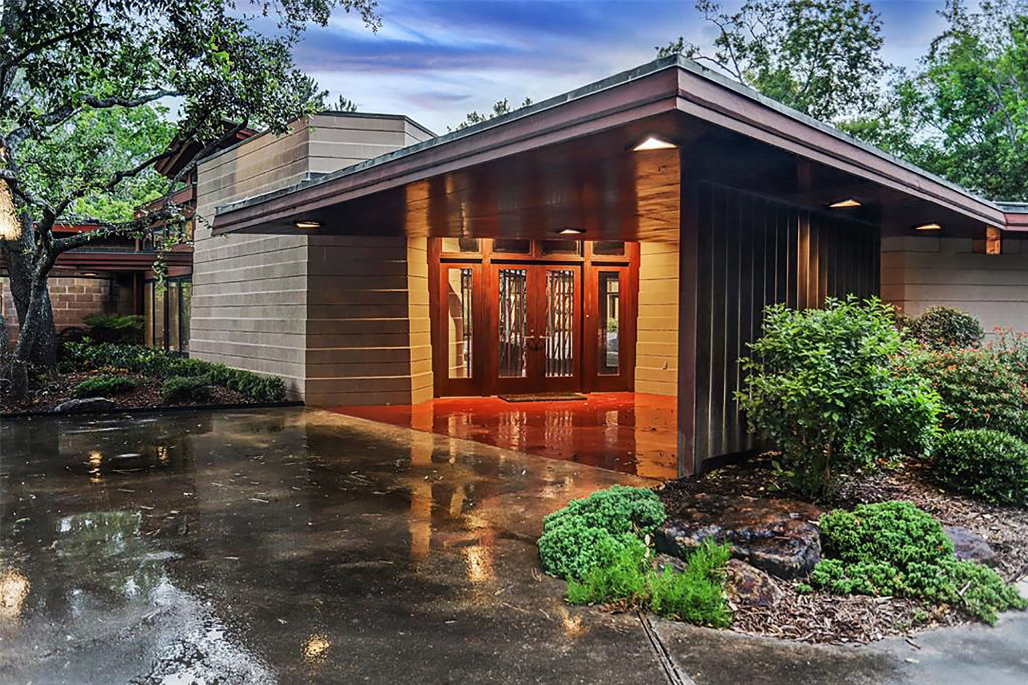 Houston Home Designed by Frank Lloyd Wright for Sale