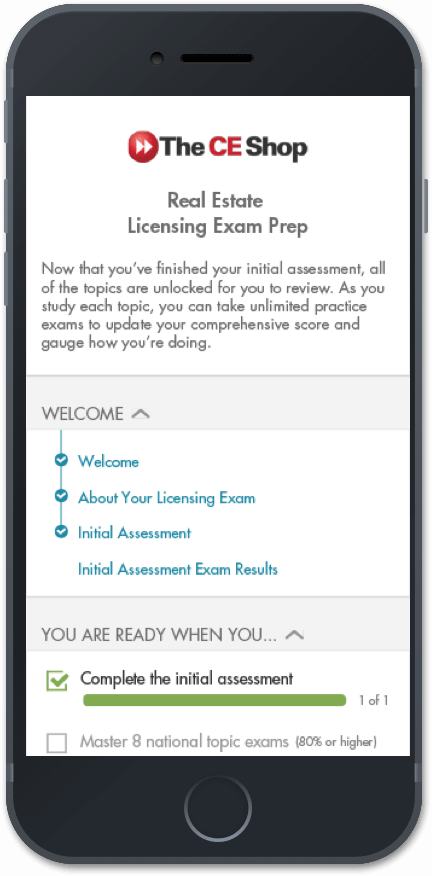 Screenshot of a The CE Shop course in LEAP