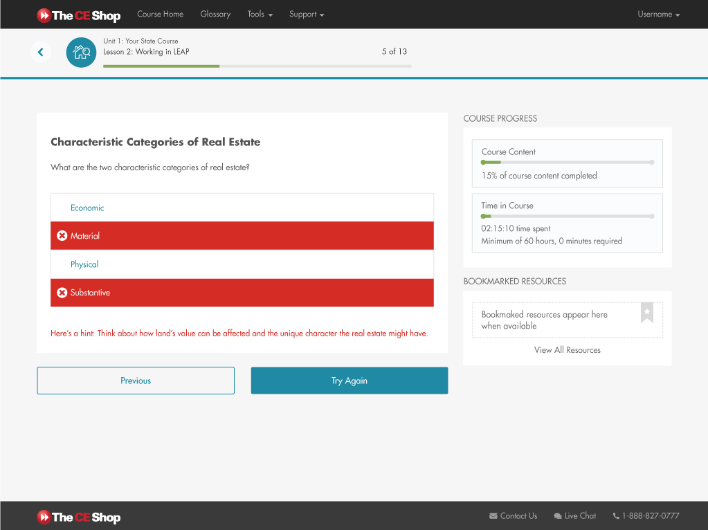 Screenshot of LEAP