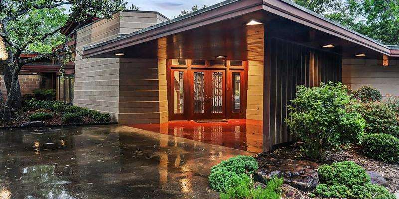 Houston Home Designed by Frank Lloyd Wright for Sale
